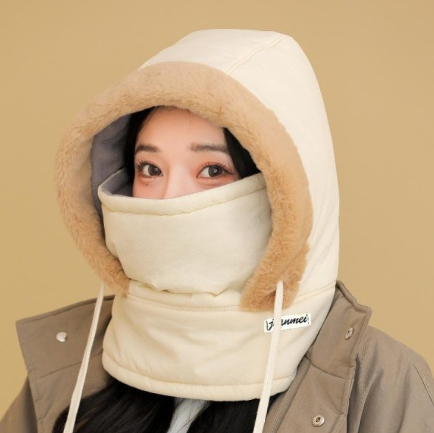 Polar Fleece Winter Balaclava – Thick Warm Hood Hat with Face Mask for Men & Women